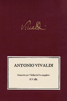 VIVALDI. RV 282 Concerto per Violino in Fa maggiore