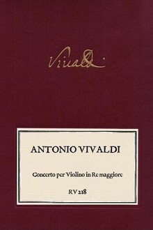 VIVALDI. RV 218 Concerto per Violino in Re maggiore
