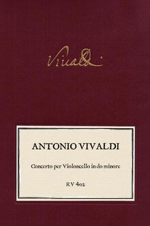 VIVALDI. RV 402 Concerto per Violoncello in do minore. Musikaliensammlung der Grafen von Schönborn