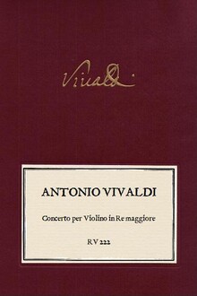 VIVALDI. RV 222 Concerto per Violino in Re maggiore